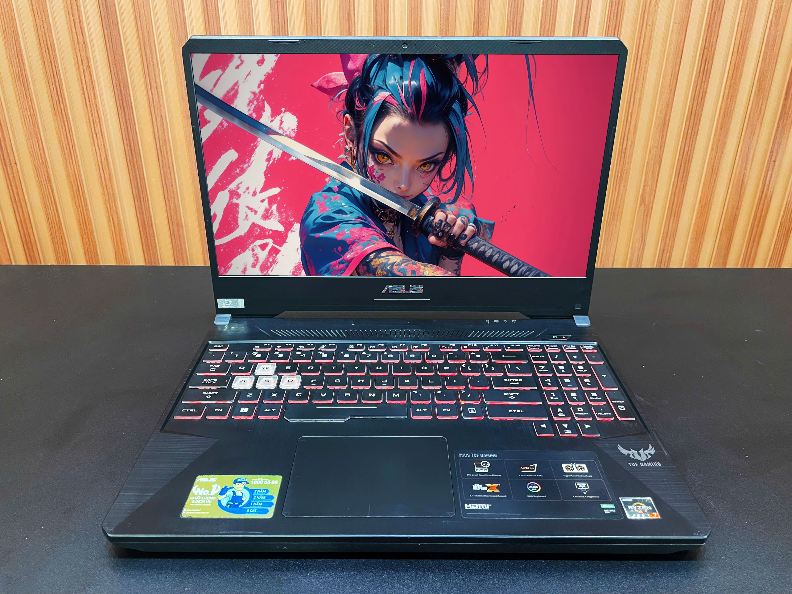 Laptop Gaming Asus TUF F5 - 15.6" IPS 120Hz / Ryzen 7 3750H / GTX 1660 Ti / 16G / 512G (2nd)